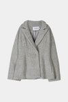 Hilma jacket tailored cinched waist boucle double breasted closure grey stylein packshot