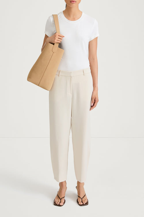 Ivory suit trousers bergio stylein front model image