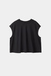 Jenn top black sleeveless cropped stylein packshot