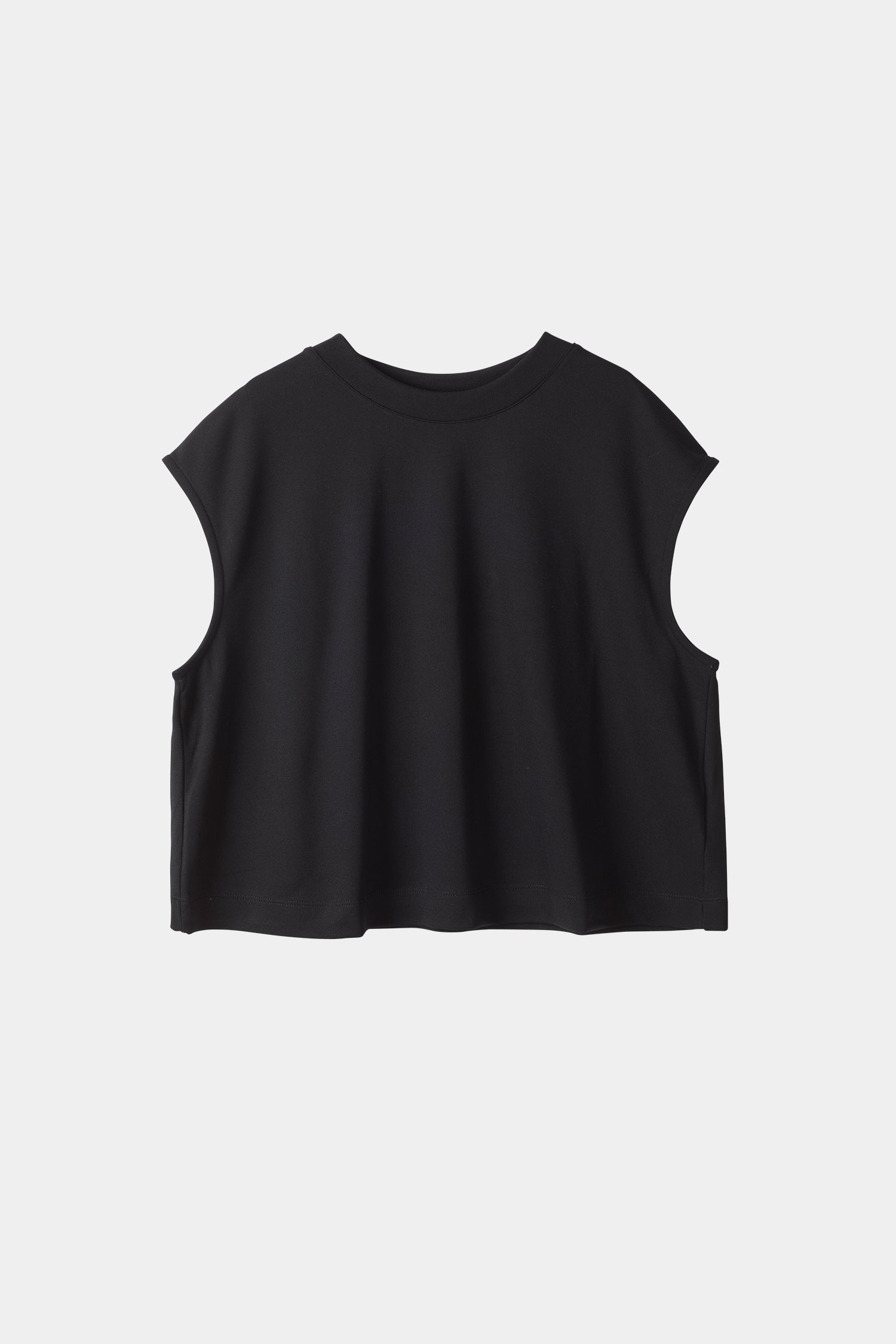 Jenn top black sleeveless cropped stylein packshot