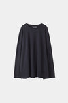 OVERSIZED COTTON LONG SLEEVE TOP - JIM BLACK