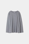 OVERSIZED COTTON LONG SLEEVE TOP - JIM GREY
