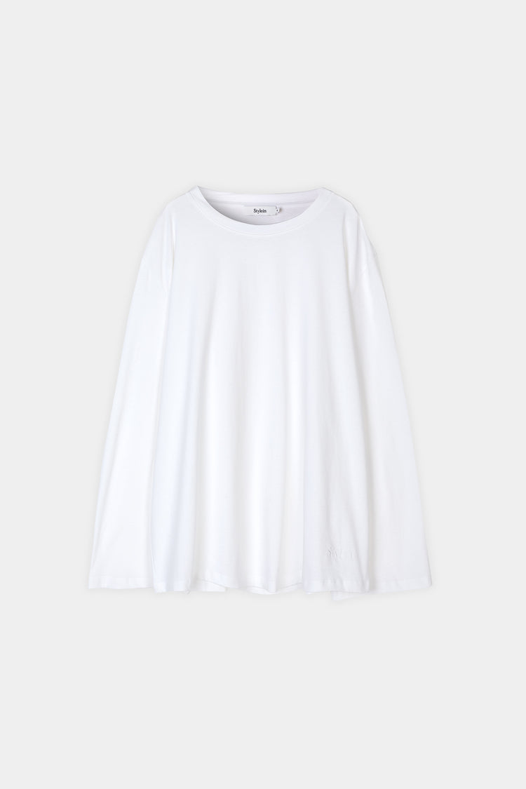 OVERSIZED COTTON LONG SLEEVE TOP - JIM WHITE