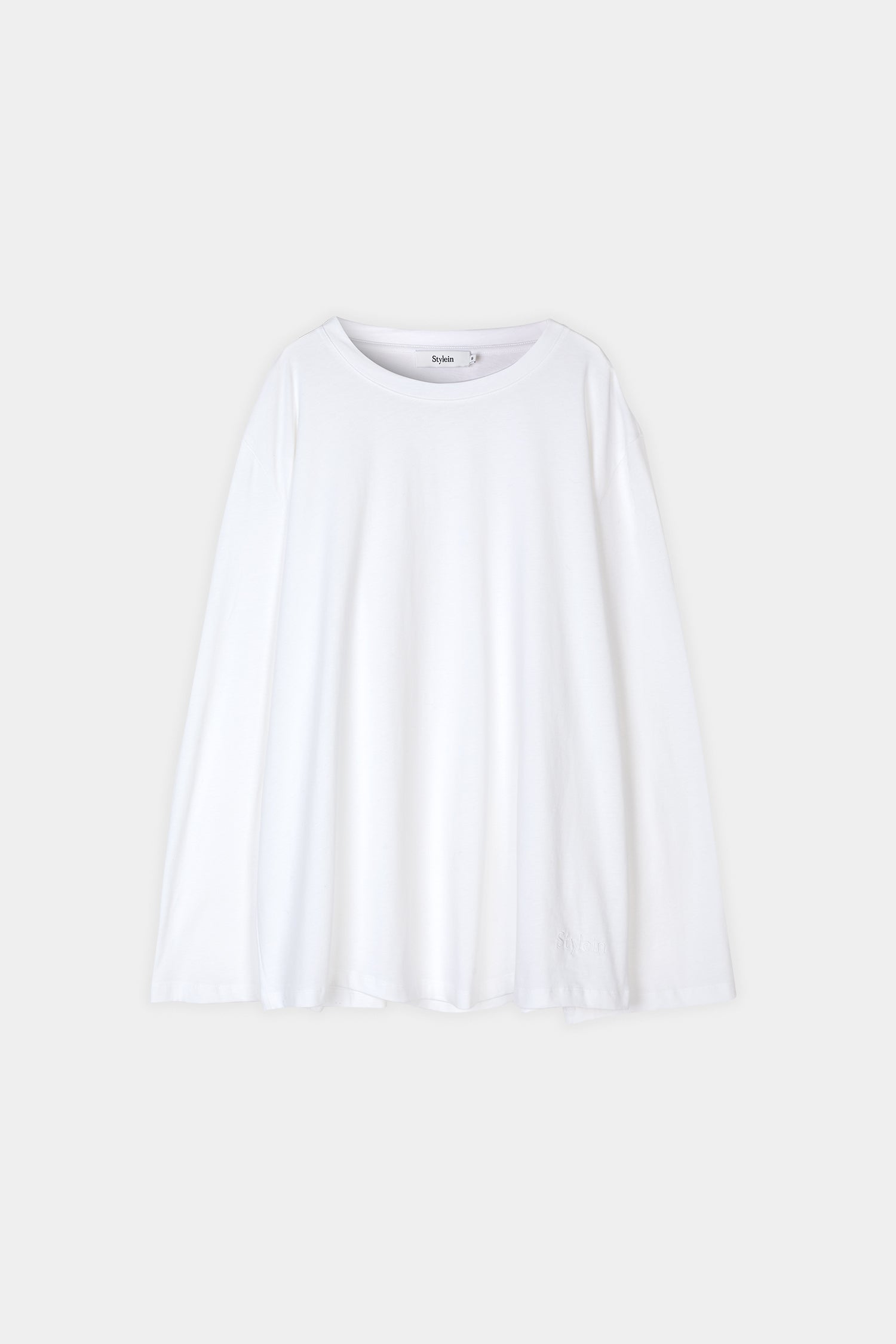 OVERSIZED COTTON LONG SLEEVE TOP - JIM WHITE