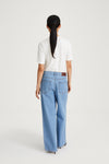 Kayne 90's blue wide leg denim stylein back image