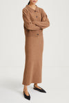 maxi knitted skirt harmonia beige stylein side image