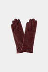 leather gloves
 burgundy handsome essentials vino 