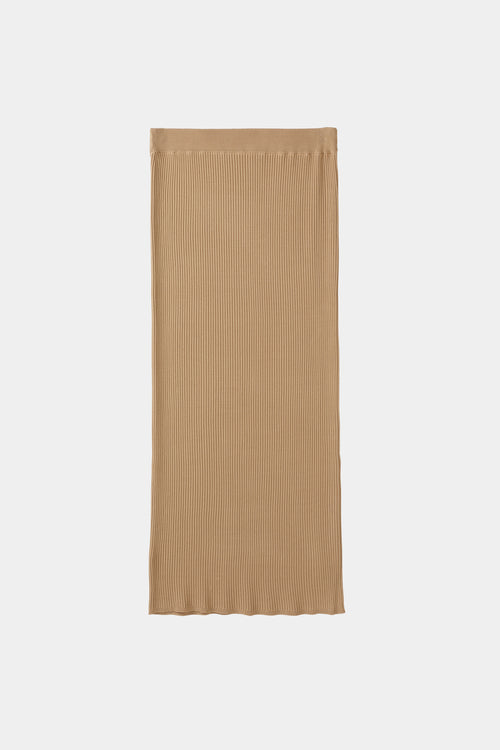 Pomerola skirt maxi fine knit beige stylein front image