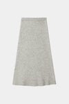 Nanie skirt long light grey mohair stylein packshot