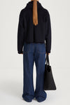 navy jacket short wool stylein teano back