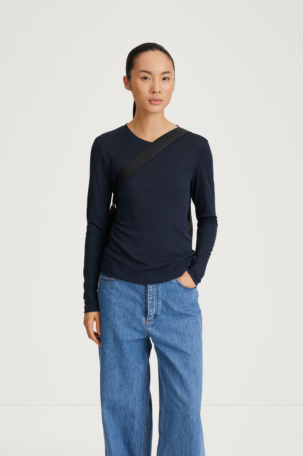 navy longsleeve jersey neapel stylein front