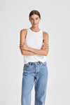 nicia top white sleeveless stylein front