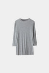 SEMI-SHEER RIB TOP - NOGARA GREY