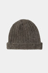 ALPACA BLEND BEANIE - NORE DARK BROWN
