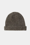 ALPACA BLEND BEANIE - NORE DARK BROWN
