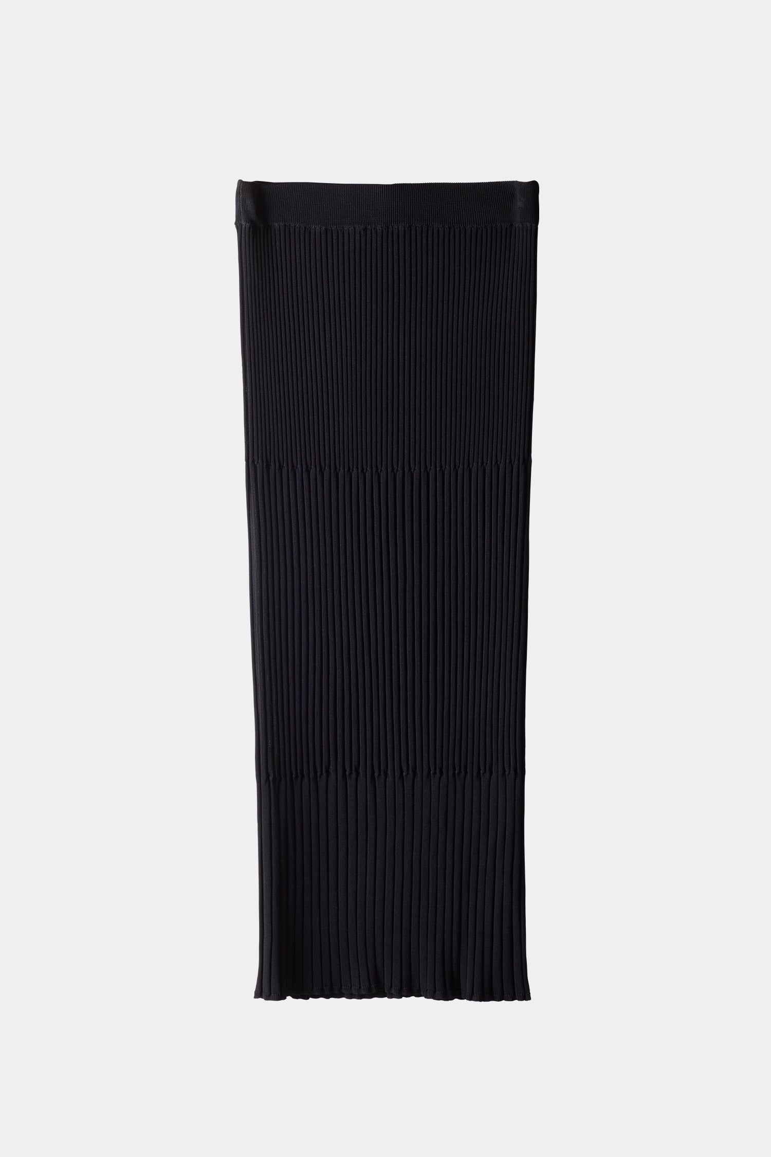 Perina skirt rib knitted mid length black stylein packshot
