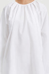 Juni dress short voluminous shape full length sleeves white stylein detail image