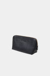 VEGAN LEATHER COSMETIC BAG - YANI MINI BLACK STRUCTURED