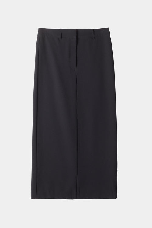 black ankle length skirt crepe stylein berkeley front