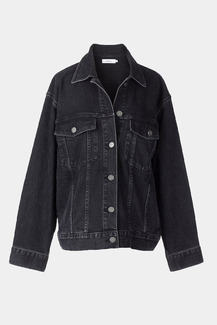 kirsten black denim jacket packshot