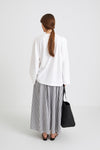 OVERSIZED COTTON LONG SLEEVE TOP - JIM WHITE