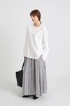 OVERSIZED COTTON LONG SLEEVE TOP - JIM WHITE