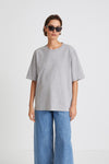 OVERSIZED COTTON T-SHIRT - JIM GREY