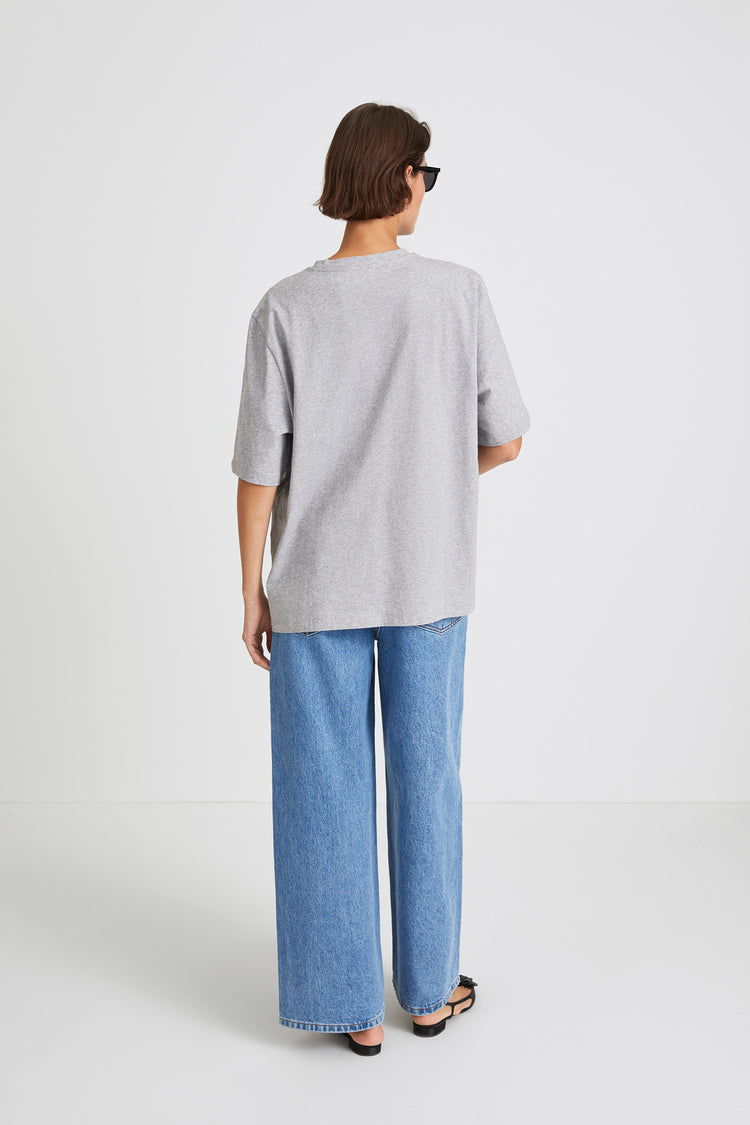 OVERSIZED COTTON T-SHIRT - JIM GREY