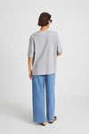 OVERSIZED COTTON T-SHIRT - JIM GREY