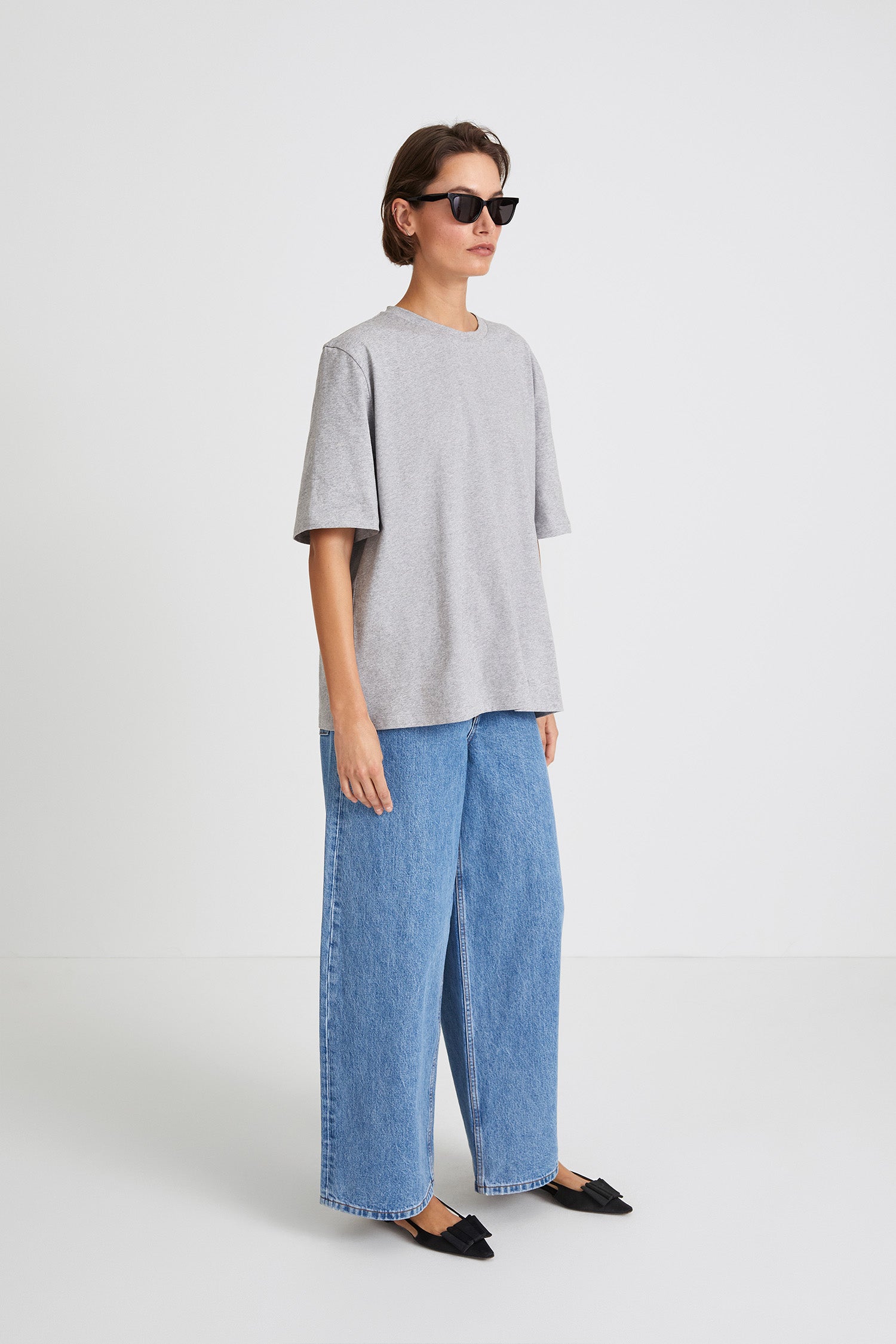 OVERSIZED COTTON T-SHIRT - JIM GREY
