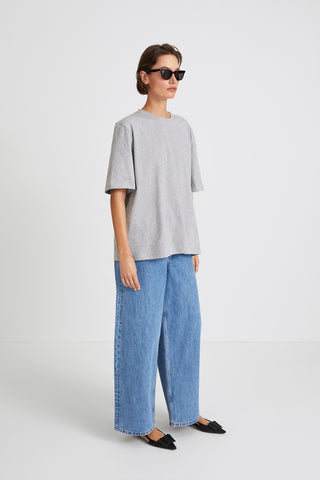 OVERSIZED COTTON T-SHIRT - JIM GREY