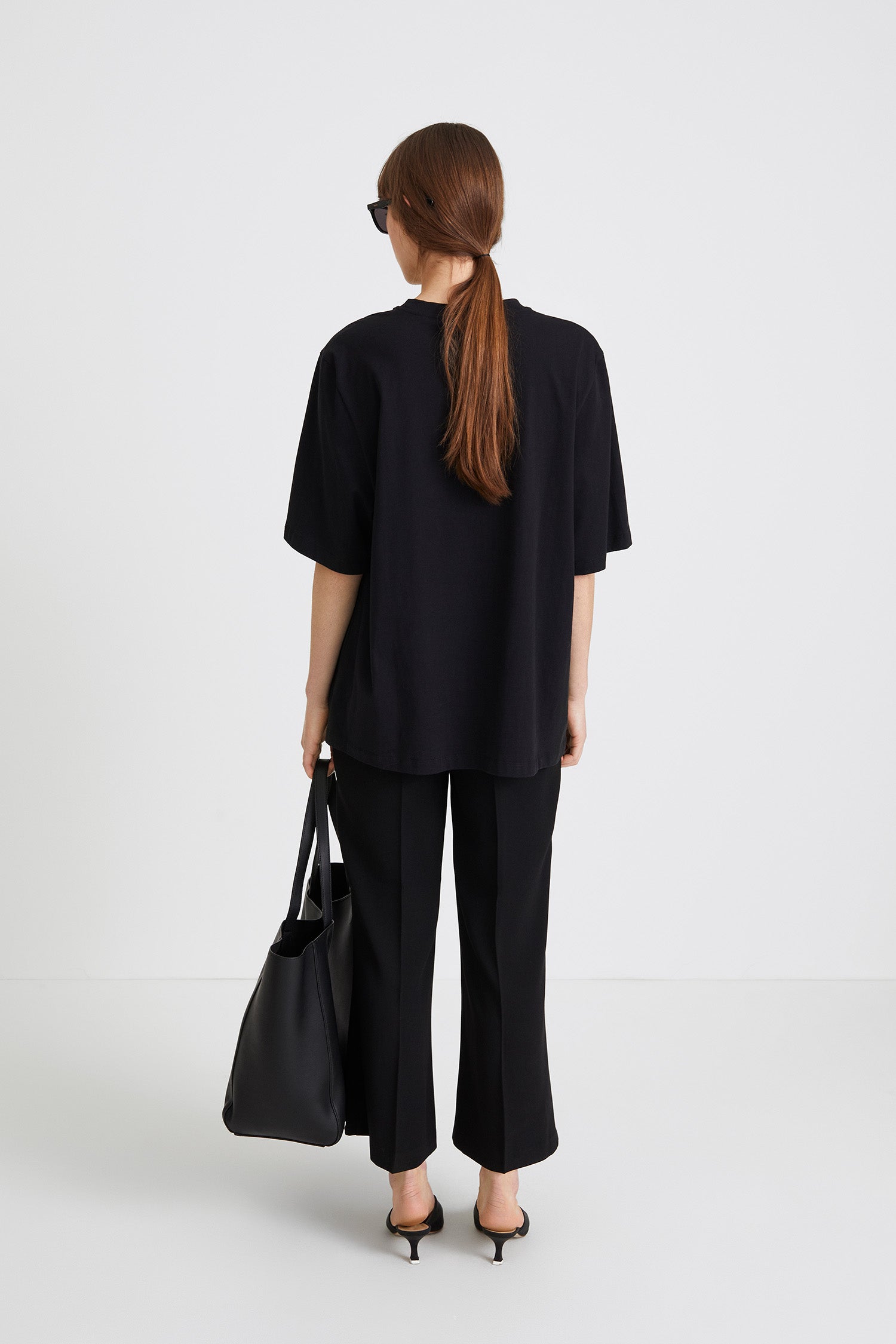 OVERSIZED COTTON T-SHIRT - JIM BLACK