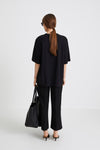 OVERSIZED COTTON T-SHIRT - JIM BLACK