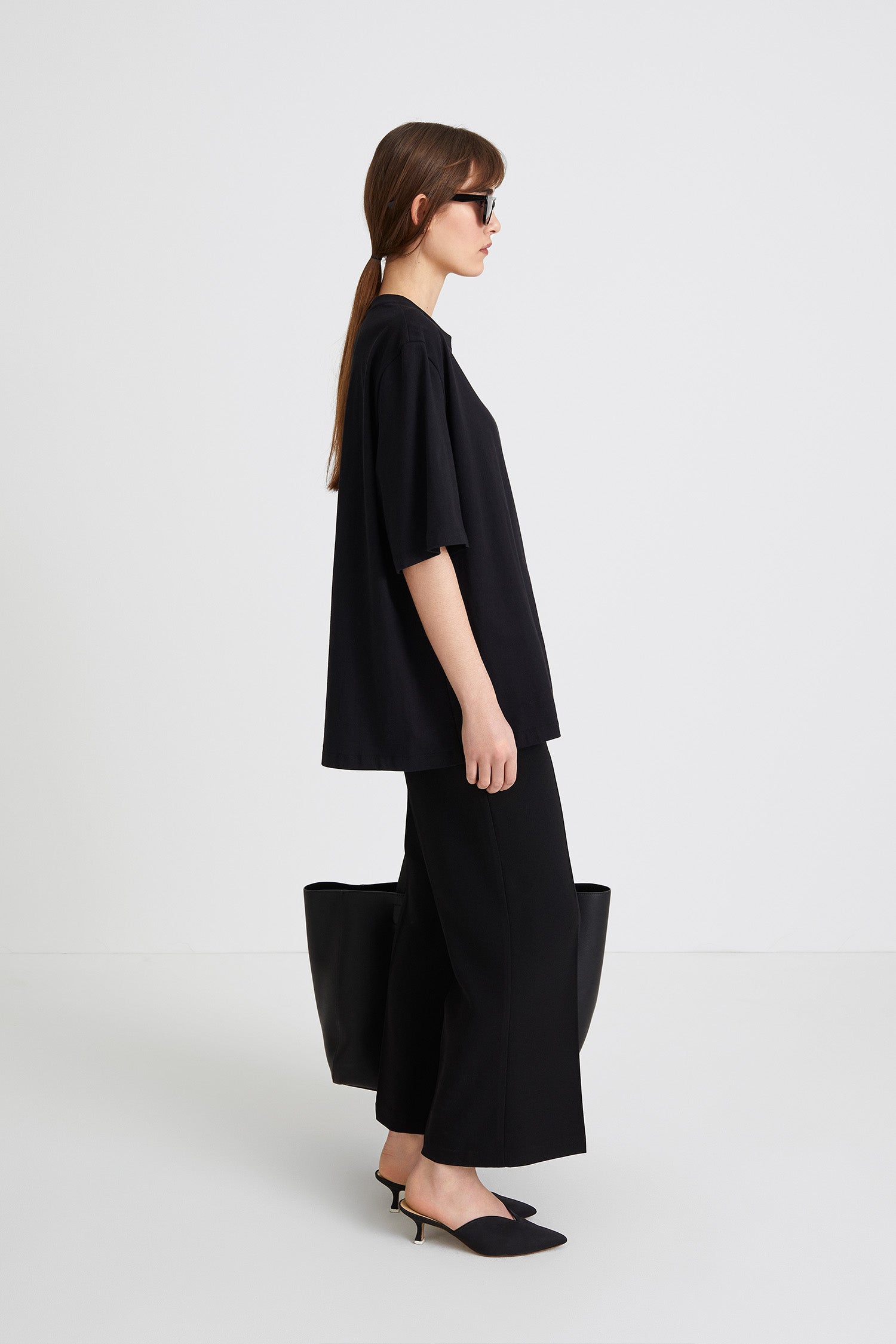 OVERSIZED COTTON T-SHIRT - JIM BLACK
