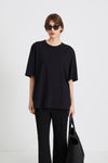 OVERSIZED COTTON T-SHIRT - JIM BLACK