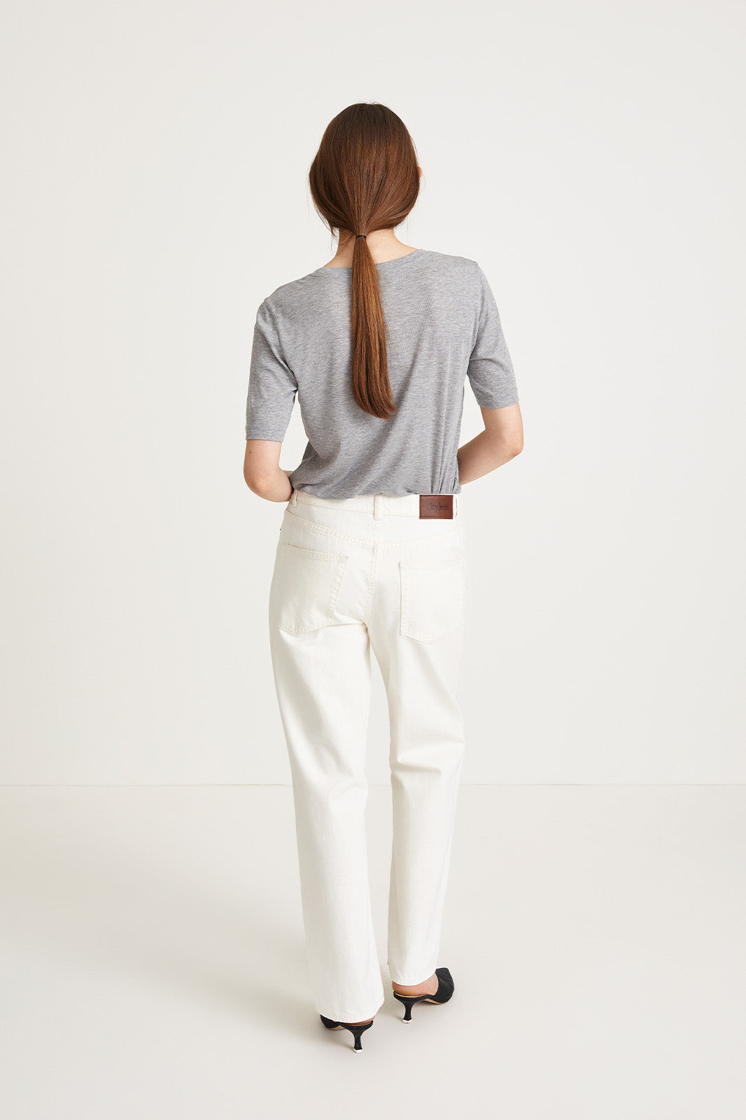 nickie top tshirt grey stylein back