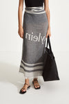 JACQUARD SARONG - YORK BLACK & CREAM