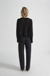 CROPPED ALPACA CARDIGAN - NOA BLACK