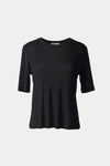nickie top tshirt black stylein packshot