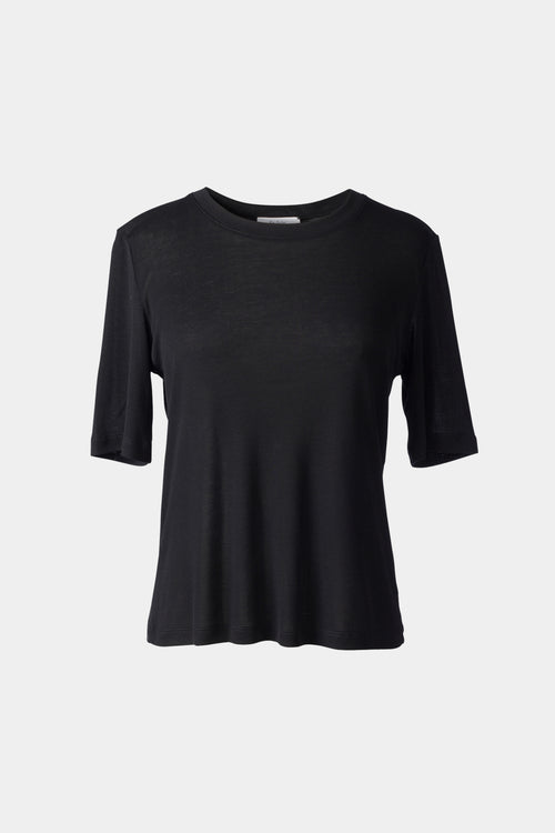 nickie top tshirt black stylein front