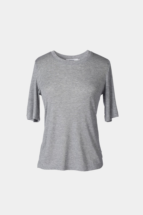 nickie top tshirt grey stylein front