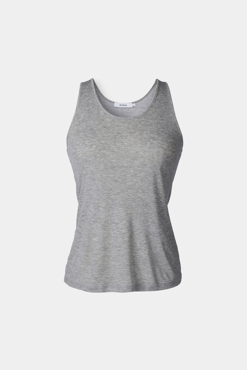 norwood top grey sleeveless stylein front