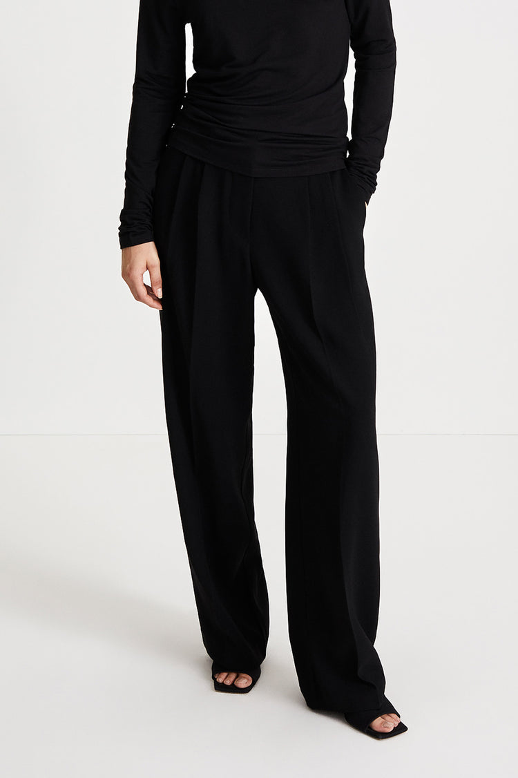 black suit trousers hight waist stylein bore details