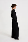 black suit trousers hight waist stylein bore side