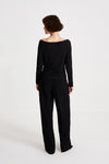 black suit trousers hight waist stylein bore back