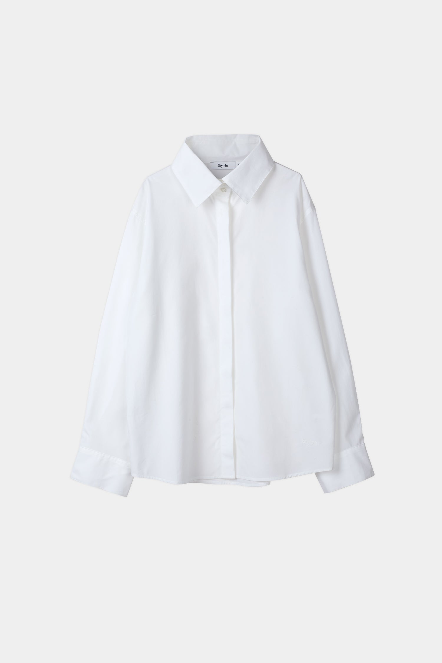 white cotton shirt blouse stylein jaya packshot