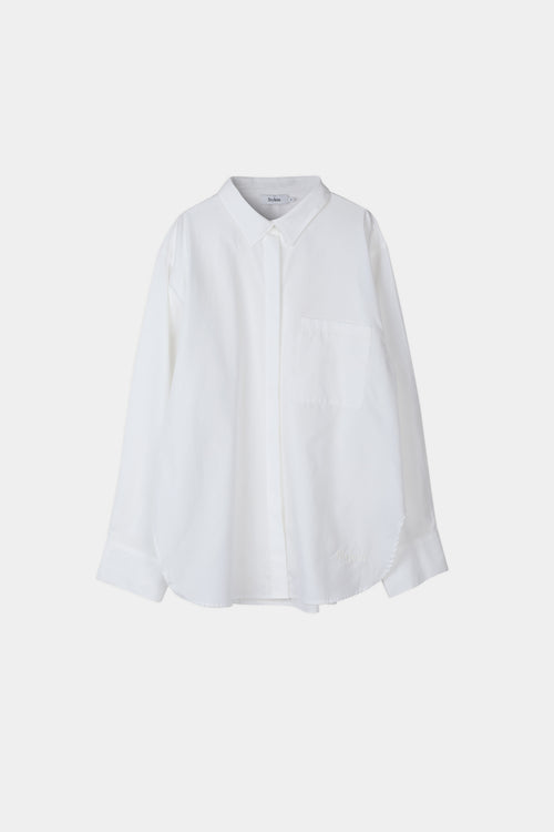 jansell cotton shirt white womenswear stylein model image