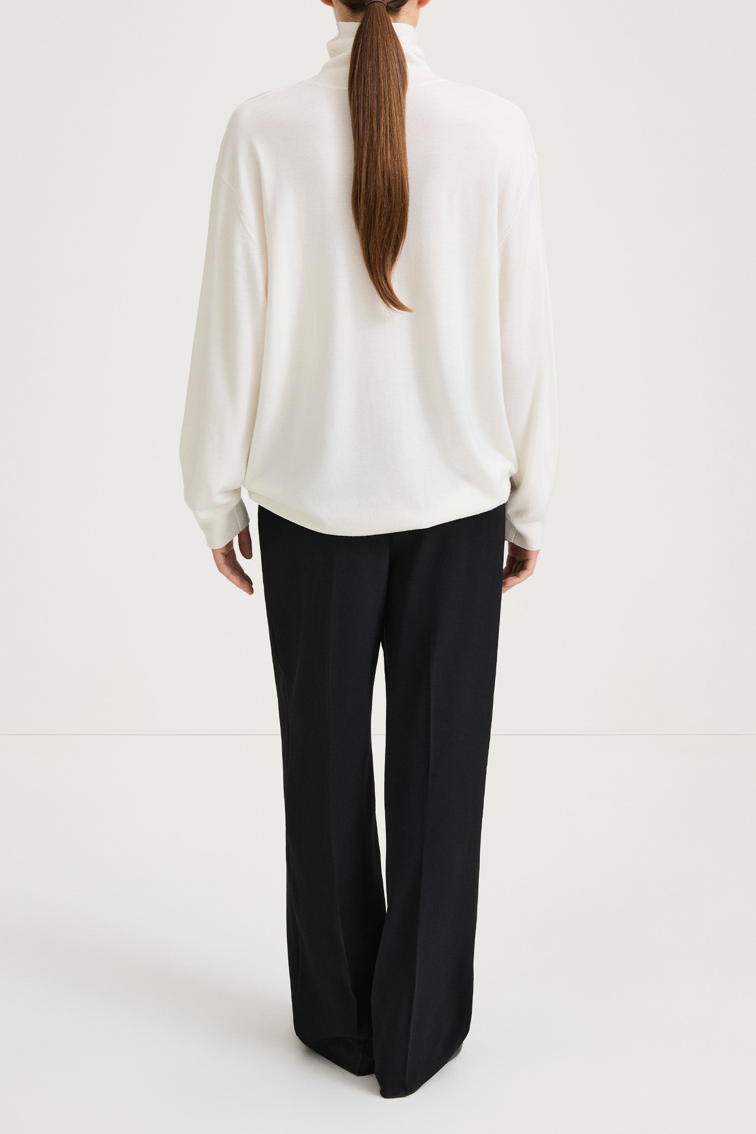 MERINO POLO SWEATER - HARLEEN CREAM