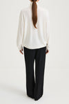 MERINO POLO SWEATER - HARLEEN CREAM