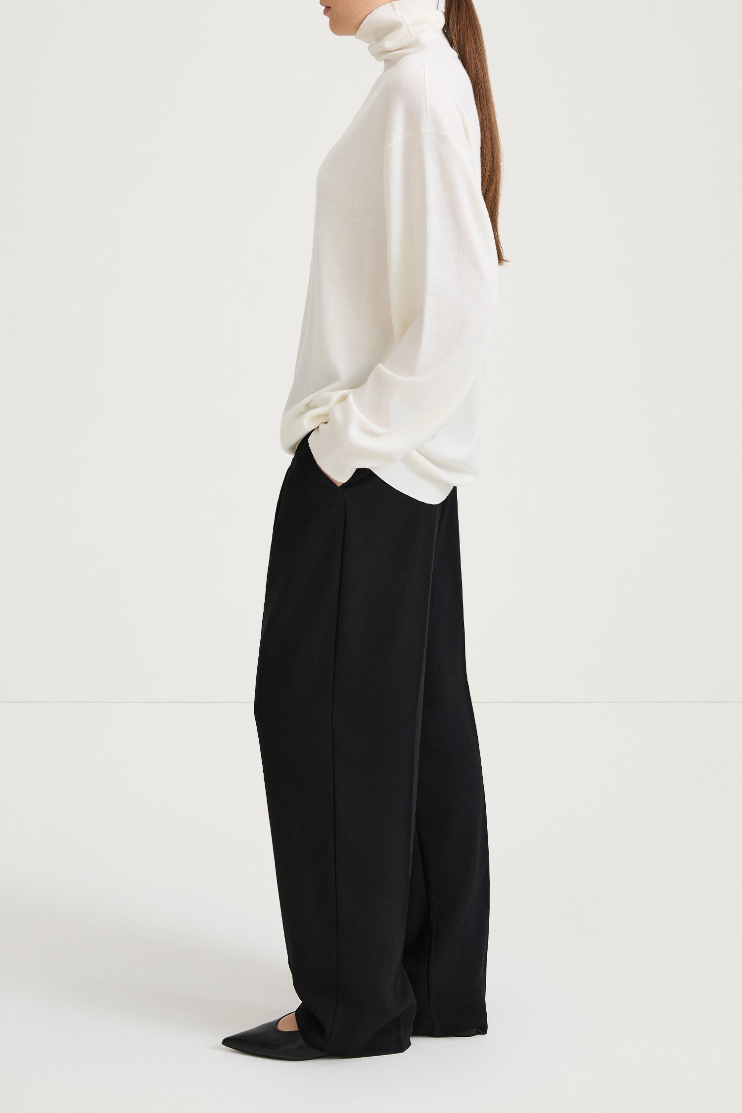 MERINO POLO SWEATER - HARLEEN CREAM